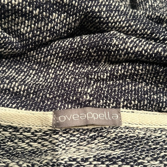 Space Dyed French Terry Knit Cowl Neck Pullover w/ kangaroo pocket - Picture 4 of 4